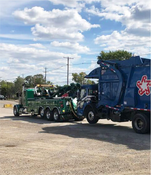 towing service for garbage truck
